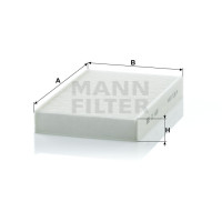 Фильтр салона MANN-FILTER CU 1629
